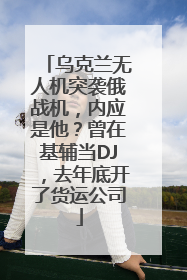 乌克兰无人机突袭俄战机，内应是他？曾在基辅当DJ，去年底开了货运公司